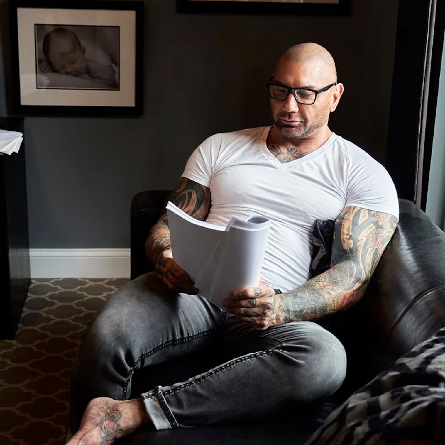 Dave Bautista, o Drax, diz que suas contas no Twitter e Instagram