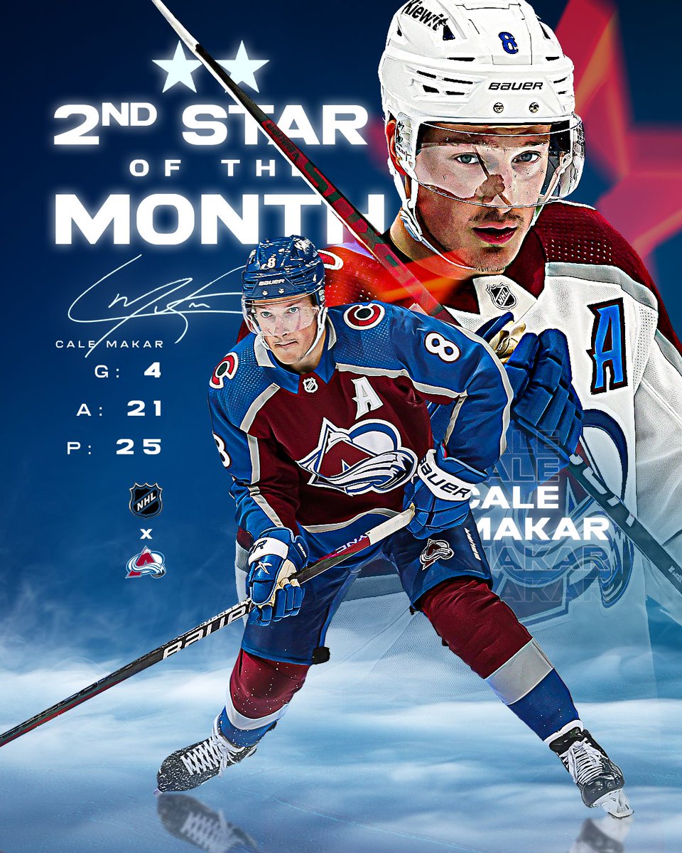Avalanche's tweet photo. ⭐️ Cale Makar or Cale the star? ⭐️

#GoAvsGo https://t.co/zsRoQf4cBD