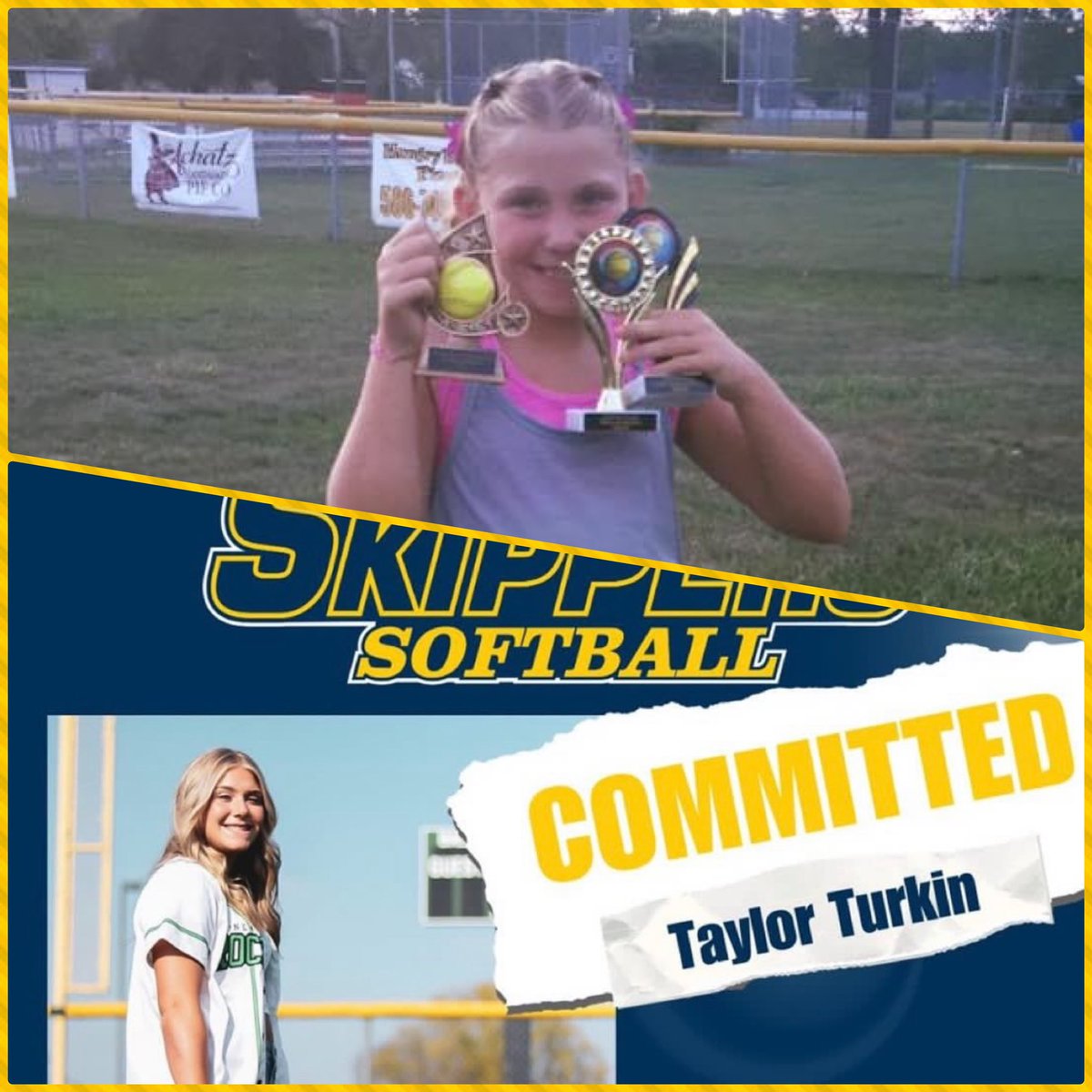 TaylorTurkin24's tweet photo. A big thanks to @SC4CoachSarah and @softball_sc4 for this opportunity. I can’t wait to get to work!

Go Skips!! https://t.co/AZnZxm9y91
