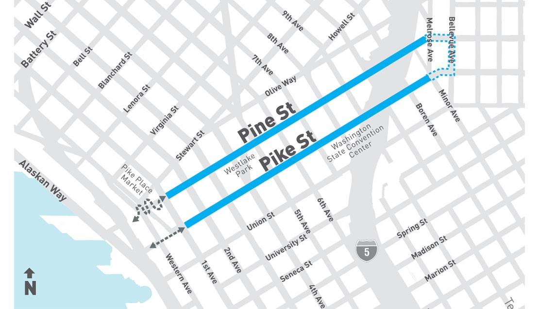 SCC is thrilled to back the Pike Pine Renaissance program, a collaboration between @CityofSeattle , @downtownseattle , and @seattledot. We've contributed $10M to support to support downtown streetscape and bike lane improvements. Learn more: zurl.co/Sp8c  #DowntownSEA