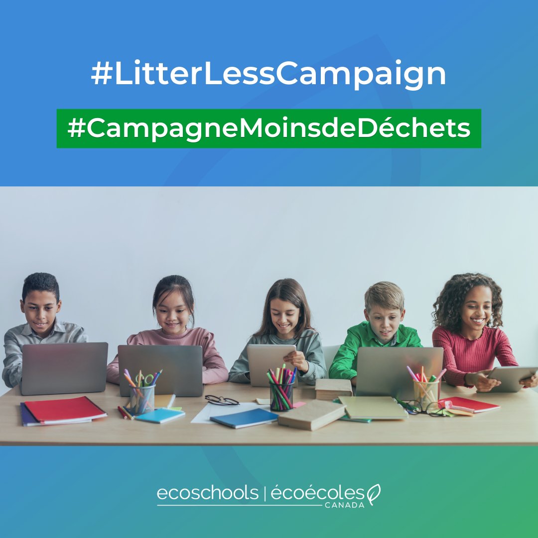 EcoSchoolsCAN's tweet photo. EcoSchools, it’s quiz time!📚 Test your pollution knowledge through the #LitterLessCampaign quizzes. Engage your class or yourself to learn about the impact of pollution. @fee.global 🔗https://t.co/mAbw6Pxj9H https://t.co/VQdDtXkLxX