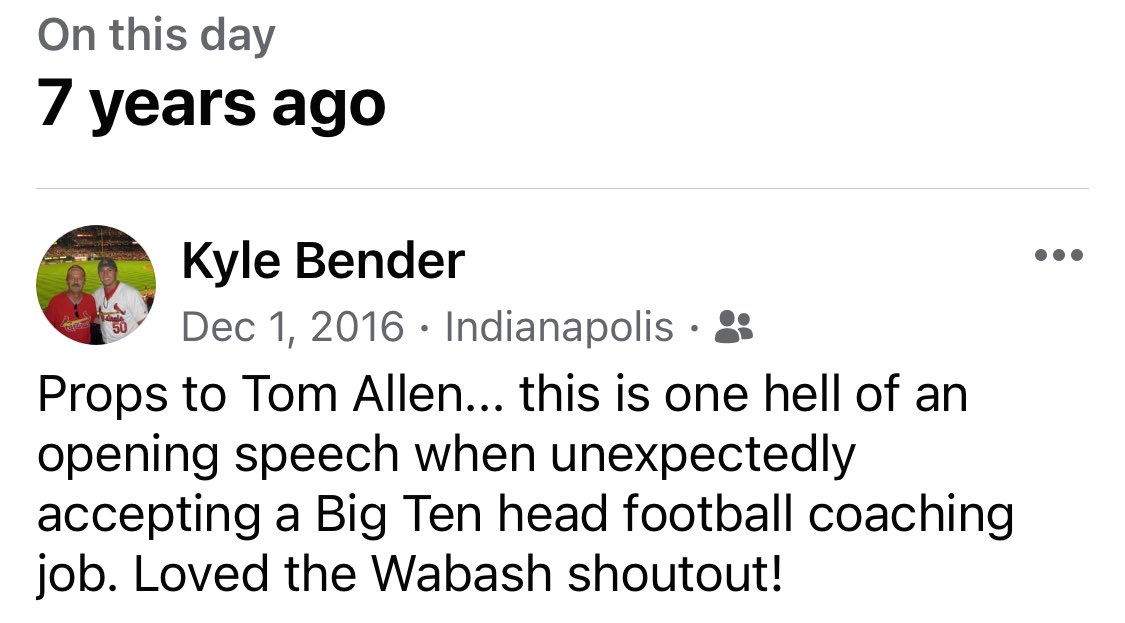 Talk about full circle…