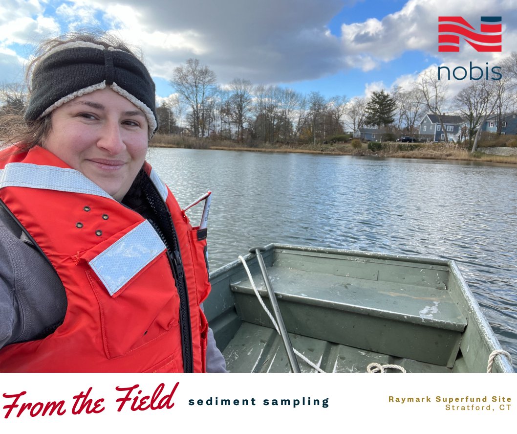 It's From the Field Friday! Alyssa Epstein, Senior Project Scientist, has been performing sediment sampling this past week at the Raymark Superfund Site in Stratford, CT.

#fromthefieldfriday