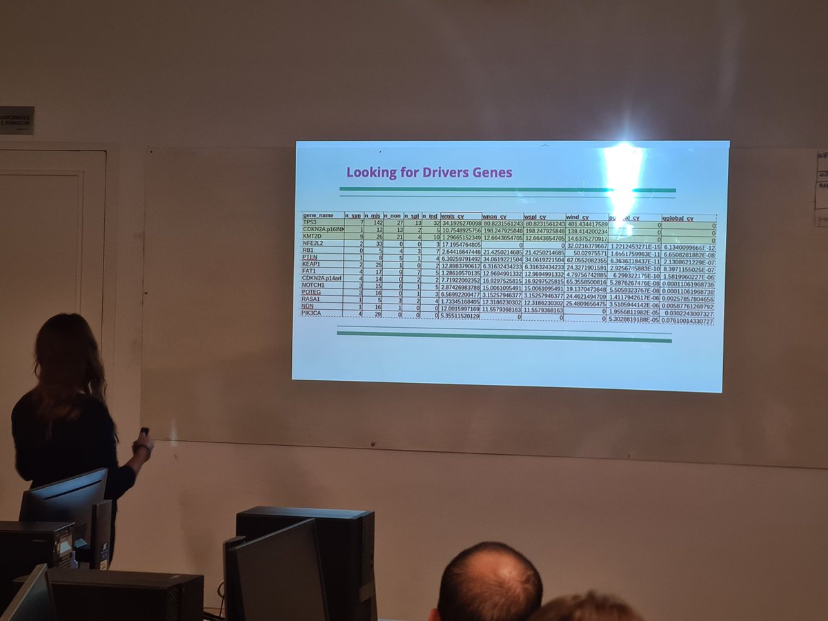 daniela_oaks's tweet photo. We close @eventsWCS #CanGenAnalysis23 with presentations by participants! All teams had to analyse TCGA data from different #cancer types  and present its drivers, oncoplots, mutational signatures and clinical correlations. I think it was a success! 😀😀 https://t.co/l7mMHsiiQ2