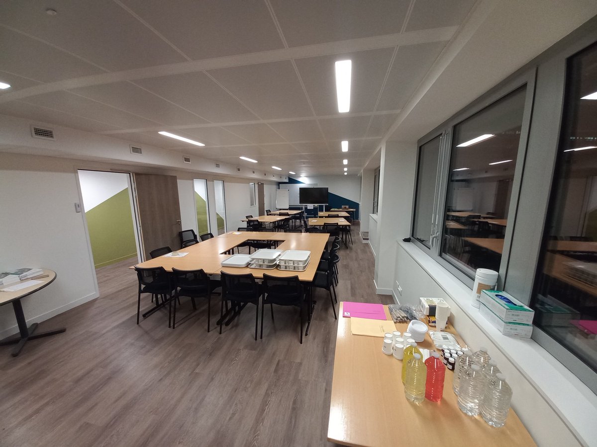 CDenoyelle's tweet photo. La salle est prête pour la formation des jurés du @cga_paris qui se déroule demain dans les nouveaux locaux de la MNE @InstitutElevage @Interbev_fr #SQCV_IDELE https://t.co/ngCg1G9soa