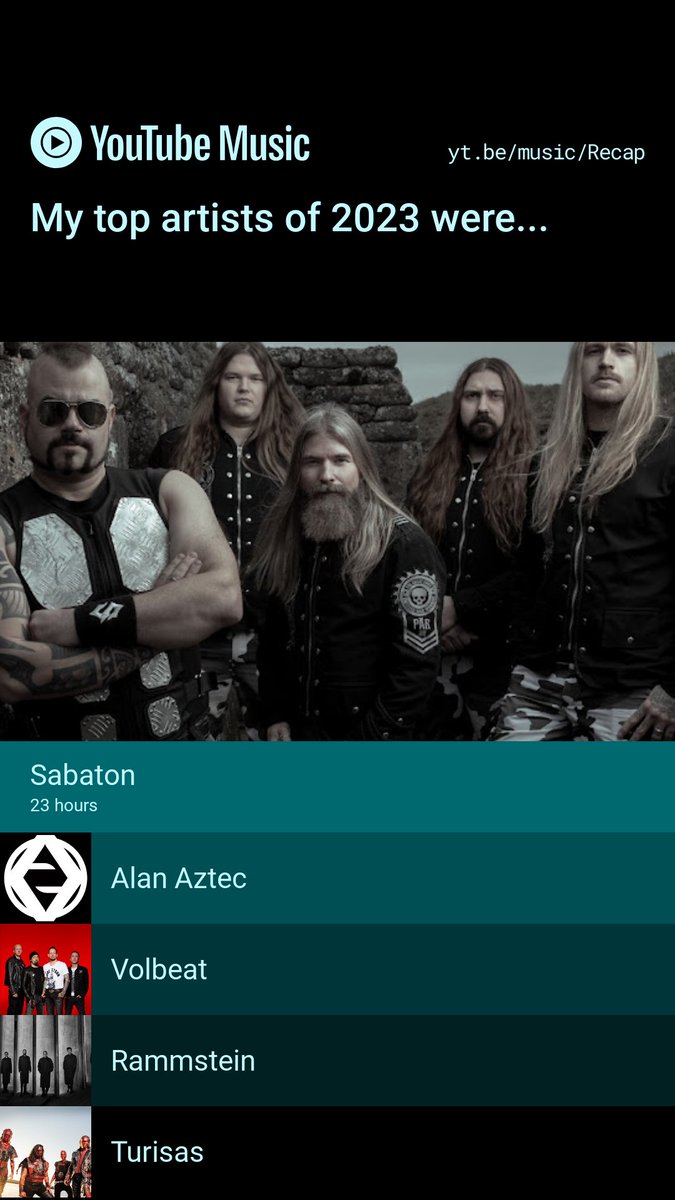 OptimumH2O's tweet photo. @lilmaemaegaming Sabaton has long been my number 1 artist https://t.co/c63kLzROCU