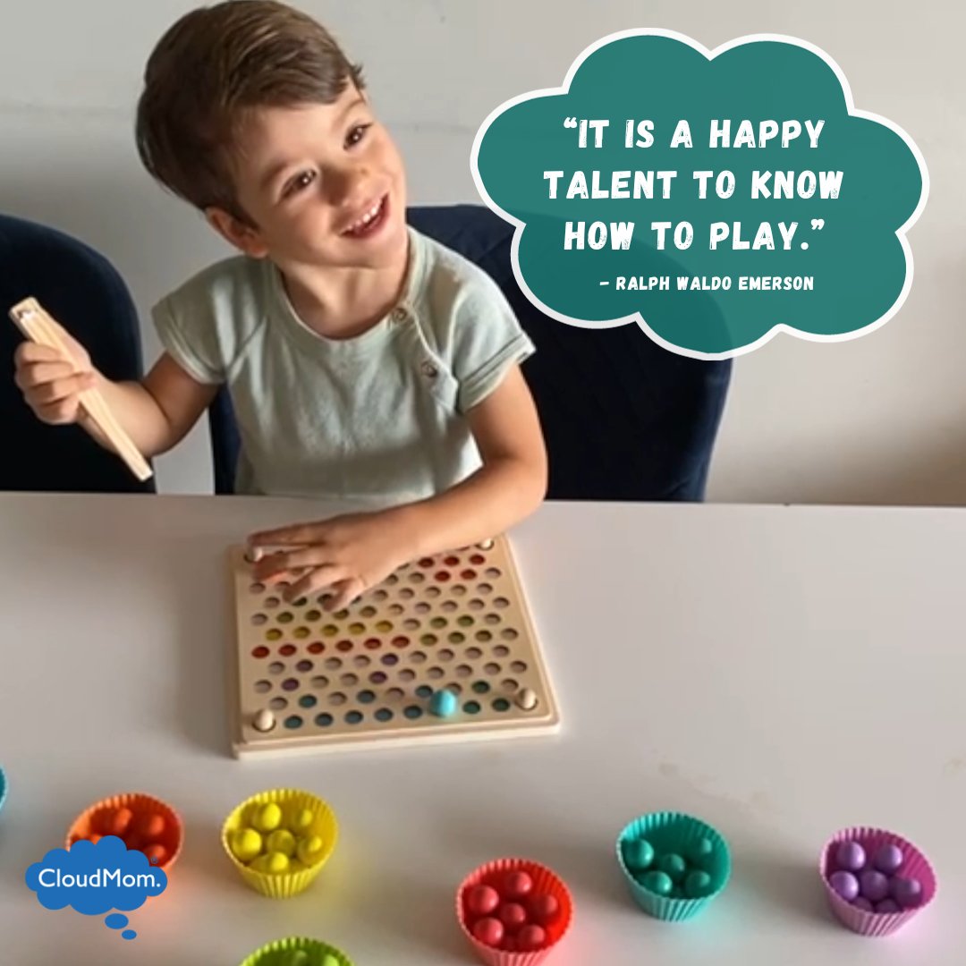 CloudMom's tweet image. Experts tell us that there is nothing frivolous about play. It is through play that children learn. What does your toddler love to play? bit.ly/49qZnYj #Cloudmom #PlayToLearn #ToddlerPlaytime #LearningThroughPlay #PlayfulToddlers