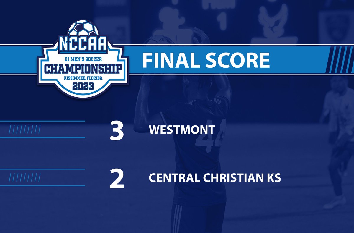 @WestmontSports @ccckathletics FINAL: #1 @WestmontSports defeats #4 @ccckathletics 3-2 and advances to the National Championship game!