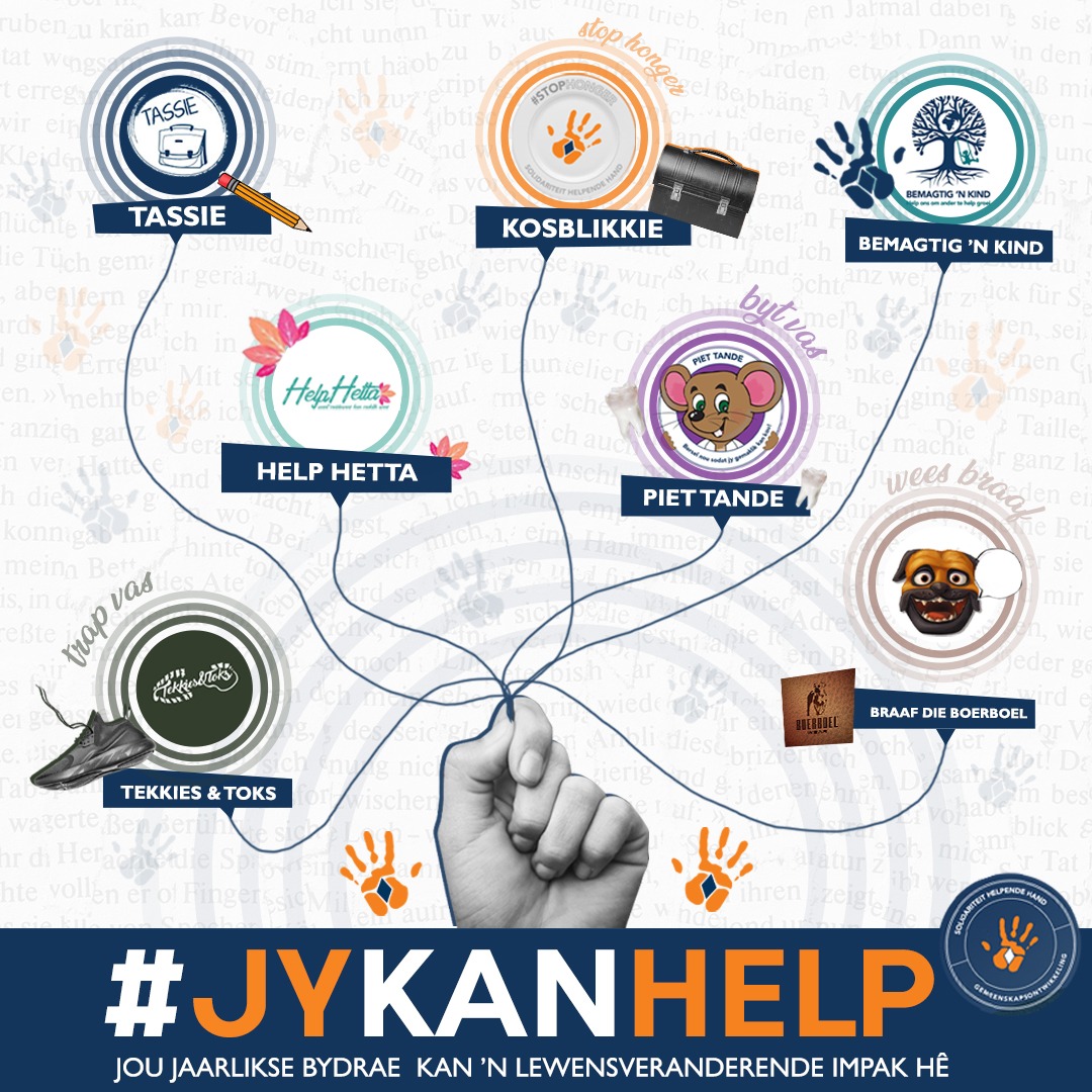 🫵🏻JY KAN HELP🫵🏻

Jou jaarlikse bydrae kan ‘n lewensveranderende impak hê. Bemagtig ’n kind. 

Klik hier: Sluitaan.co.za/hilde5

#waardeswatwerk #helpendehand