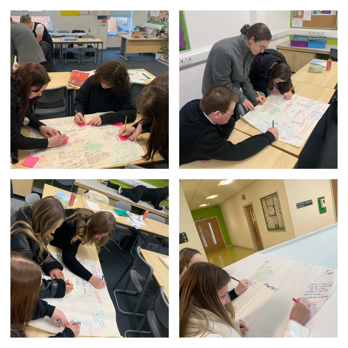 RE_ndhs's tweet image. This morning our Higher RMPS class were fully engaged in some active learning  and revision techniques.  Excellent answers have been given in every task!! 

#thisishowwedoithere
#powerupyourpedagogy