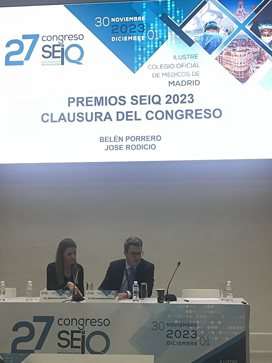 Llegan los Premios #SEIQ23 <a href="/SEIQuirurgica/">SEIQ</a> <a href="/BJSAcademy/">BJS Academy</a> <a href="/belenporrero/">@belenporrero</a> <a href="/JlRodicio/">JLRodicio</a>