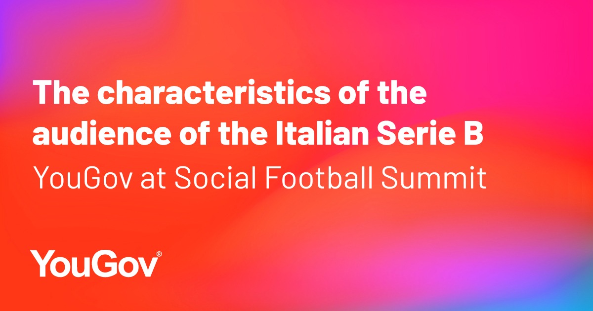 Social Football Summit on X: Through @YouGov profile we investigated the  characteristics of the people who follow #SerieB. An audience that changes  slightly each season but with recurring common traits. Read more