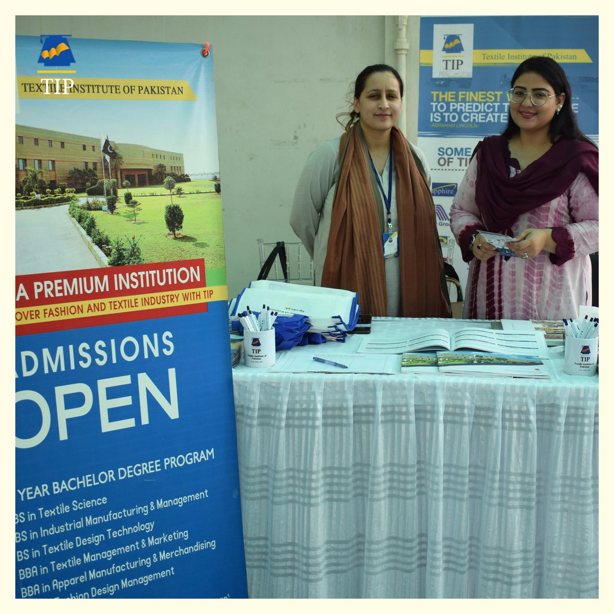 tip_edu_pk's tweet photo. Navigating futures at the Sceptre Education Expo! The Textile Institute of Pakistan joined forces with multiple universities at @sceptrecollege to guide and inspire students about the myriad possibilities that await them. https://t.co/oSWsBn69E5