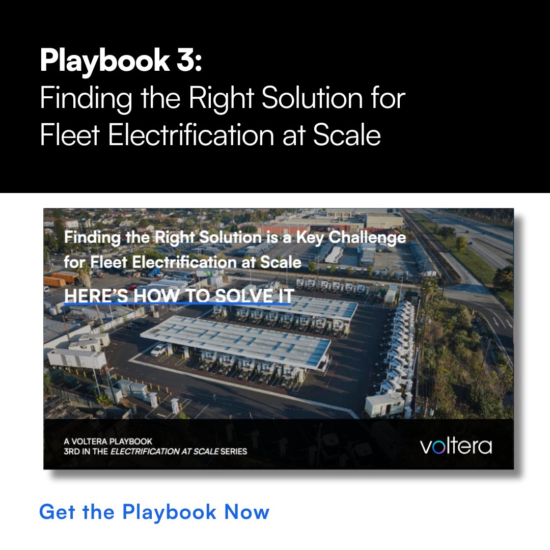 Explore the dynamic world of EV charging infrastructure with Voltera's latest playbook: 'Evolving EV Charging Infrastructure Solutions.' Get the playbook to discover the ideal charging solution for your fleet: hubs.li/Q02bjwSd0 
#Voltera #ChargingInfrastructure