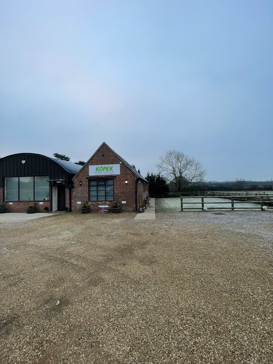 Our Wintery office and training paddock this morning 💚 #caninesecurityspecialists 
#securityservices