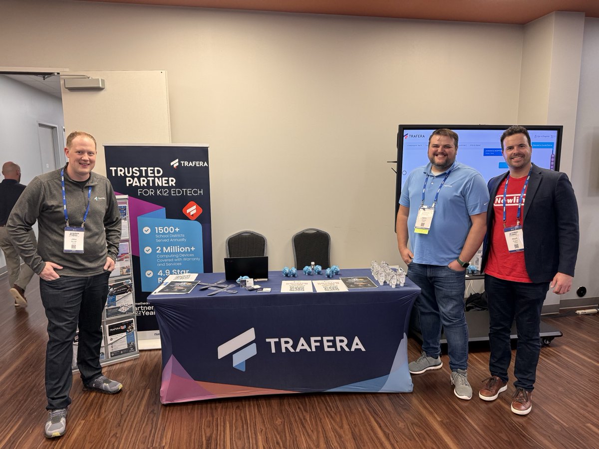 TraferaOfficial's tweet photo. ๐น๏ธ๐ค Thanks for getting #TechyAsHeck with us at events like @hecc_conference, #TCEASysAdmin, @NYSCATE, + @ILEdTechCon! ๐
๐ค Here's to many more opportunities to collaborate and learn together!
https://t.co/eCnsBiRIWr
#HECC2023 @TCEA #nyscate23 #IETC23 @jmattmiller https://t.co/vCZK5WO2CP
