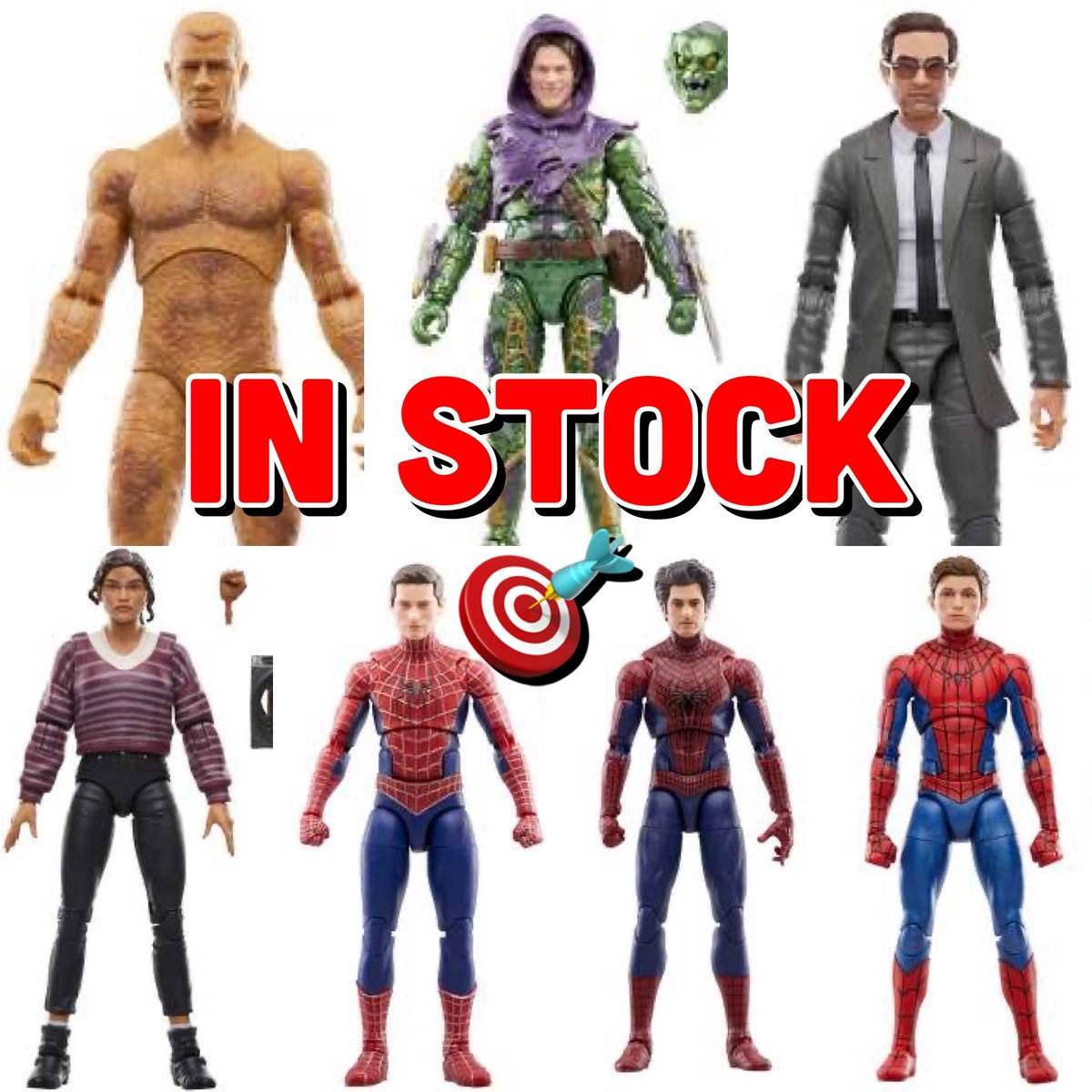 aic_podcast's tweet photo. 🎯NO WAY HOME IN-STOCK🎯
The #Spiderman No Way Home wave of #MarvelLegends is in-stock and shipping @target! #TargetAffiliate link below.
https://t.co/J0g3fHf4aL
#toys #toycollector #actionfigures #collectibles #toycommunity #toynews #marvel #hasbro #hasbropulse #targetfinds https://t.co/jxePzIOVQZ