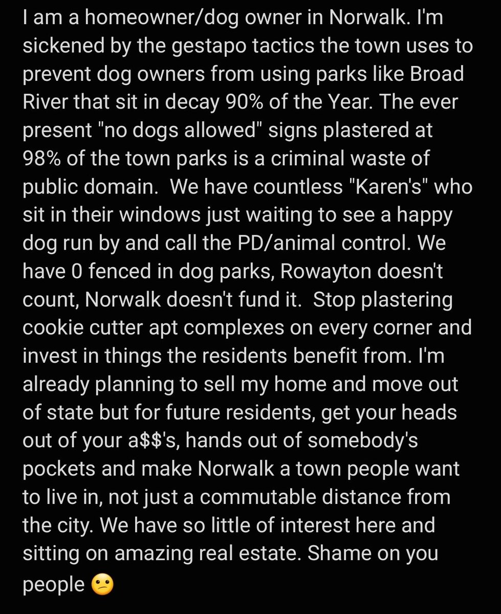 KyleKearns05's tweet photo. @Norwalk_CT #norwalk #norwalkPD #norwalkCT #petunfriendly #dogpark #dogparks #petsrights #dogsrule #savealife #government #townpolitics #missuse https://t.co/Kf9ZNvTCNJ