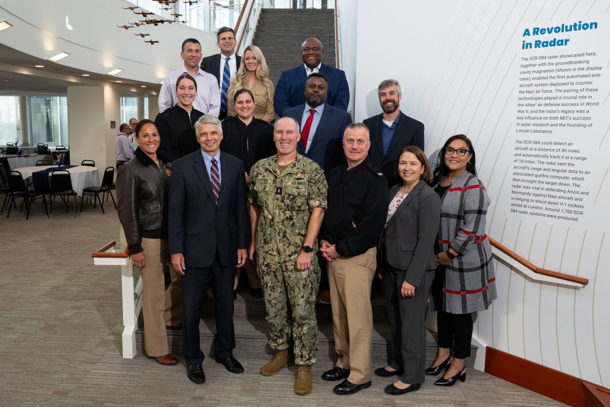 The Lincoln Laboratory Veterans Network (LLVETS) hosted the Annual Veterans Day Recognition Event this week. We thank Rear Admiral Robert Gaucher, Director, Strategic Integration, N2/N6T, Office of the Chief of Naval Operations, for joining us this year as our guest speaker.