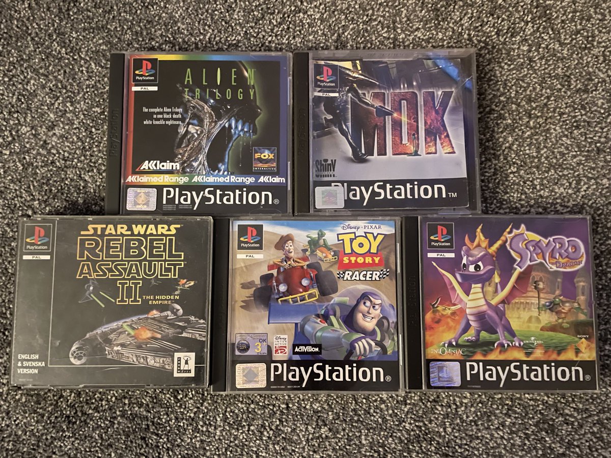 Survivor9th's tweet photo. Retro gaming latest pick ups! More to come 😎

#ps1 #retrogaming #Retro #playstation
#gamingnostalgia https://t.co/ryoDglUqBh