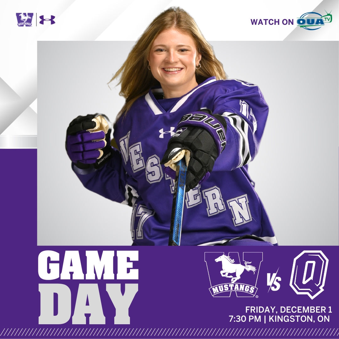 MUSTANGS GAMEDAY - FRIDAY DEC 1

HOME
🏐 The Mustangs start their weekend double-header against the Nipissing University Lakers tonight. Things get underway with the Women's game at Alumni Hall at 6:00PM &amp; the Men's game is set for 8:00PM.

🏒 <a href="/WesternMHockey/">Western Mustangs Mens Hockey</a> takes on the Windsor