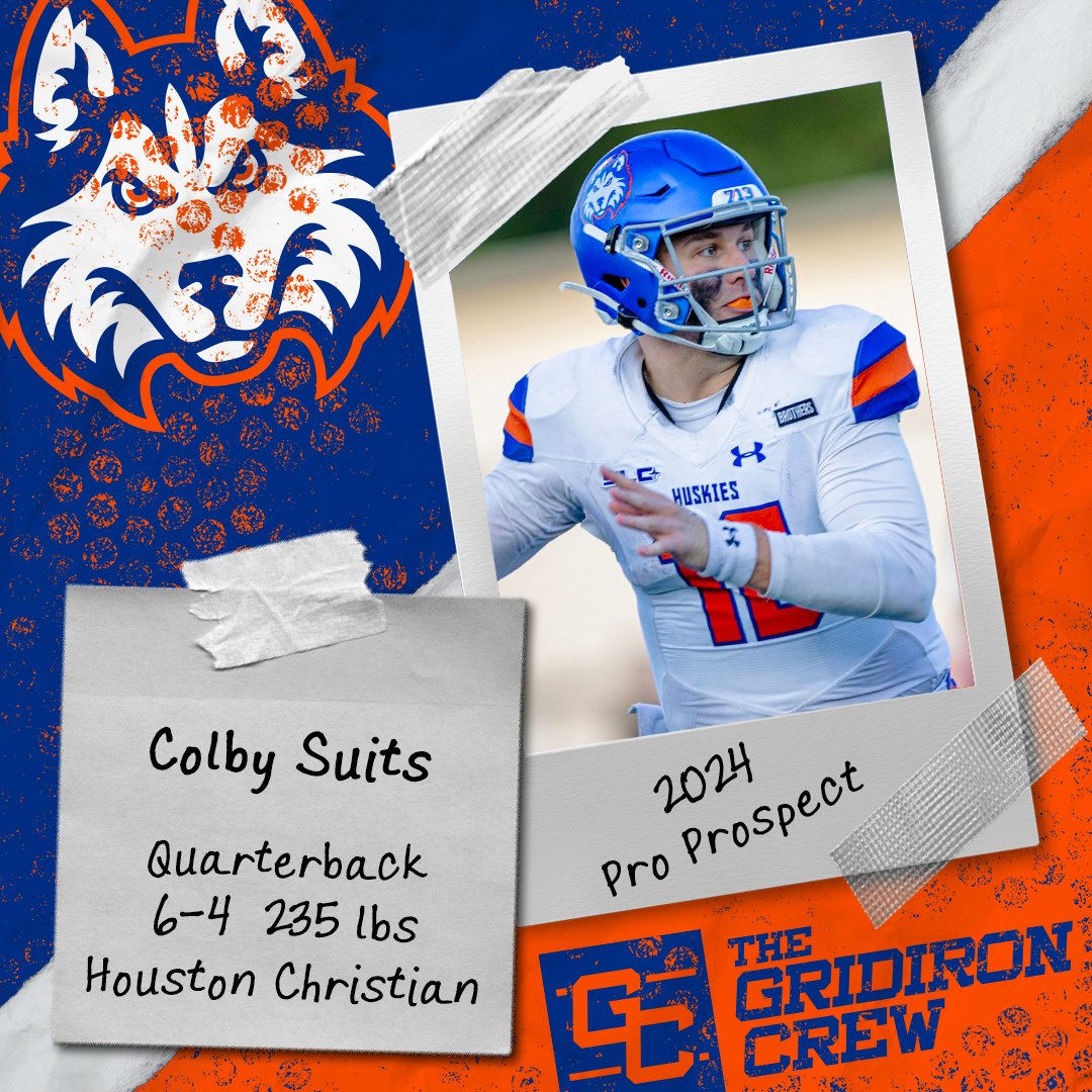 Gridiron_Crew's tweet photo. ⚠️ Attention Pro Scouts, Coaches, and GMs ⚠️

You need to look at 2024 Pro Prospect, Colby Suits @Colby_Suits, a QB from @HCUFootball

👀 See our Interview: https://t.co/gqrSxPa2sU

#2024ProProspect #DraftTwitter #NFLDraft #NFL #CFLDraft #CFL #ProFootball 🏈 https://t.co/D766Czb0w3