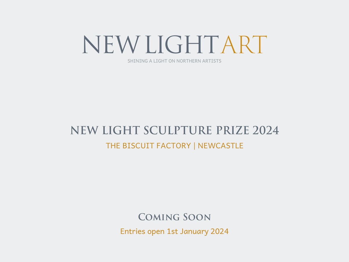 We are thrilled to announce that the entries for the first-ever New Light Sculpture Prize, will open 1 January 2024. The Prize will launch at @biscuit_factory , 29 June, and exhibited alongside this stretch of the 2023/24 Prize Exhibition tour. 👉shorturl.at/clnux