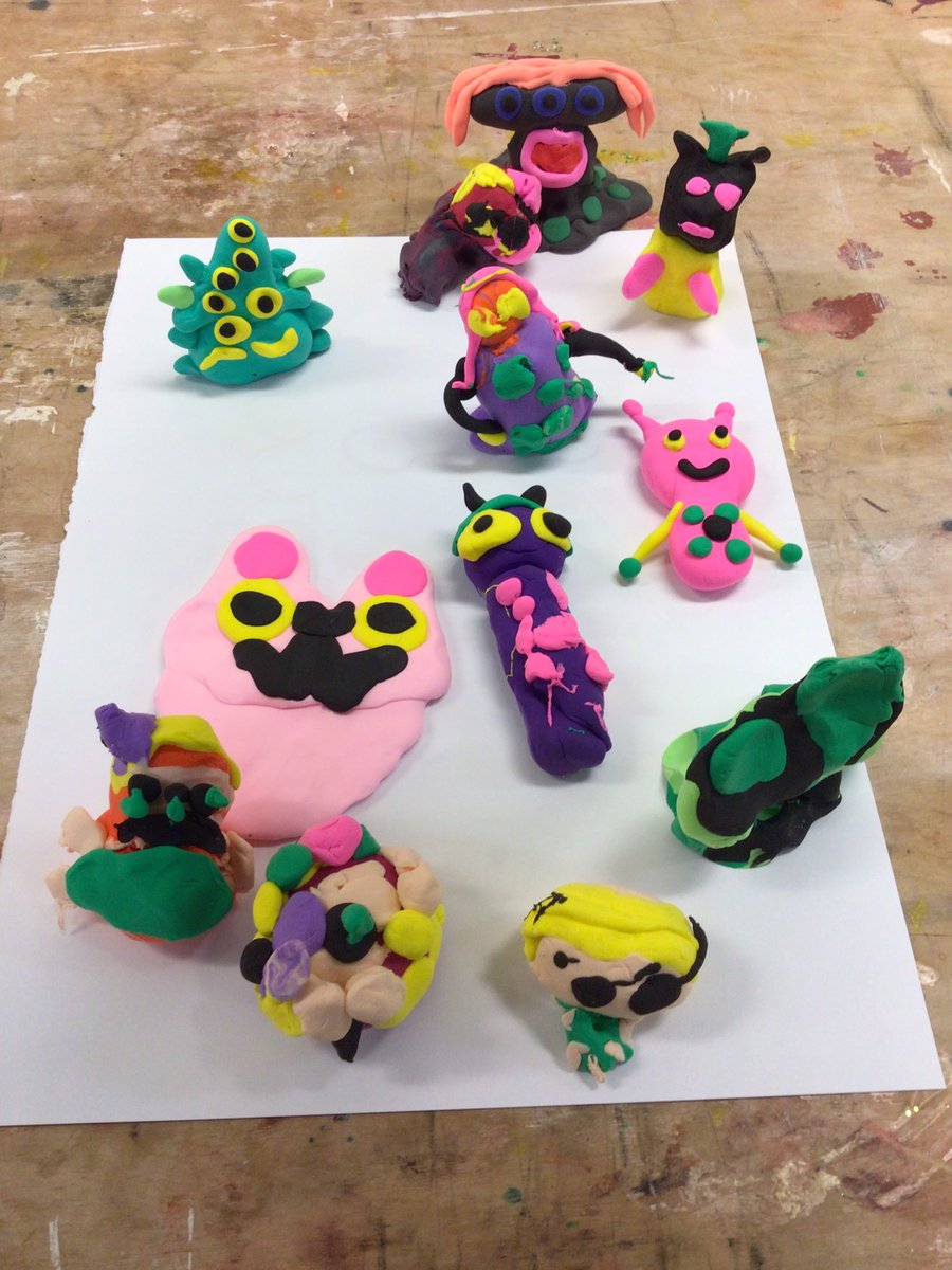 hjt1972's tweet photo. Tidworth Rainbows designed and crafted their own #monsters
@GirlguidingWS @GirlguidingSWE
#scary #designandcraft #AirDryingClay https://t.co/4K2N5Xnf3a