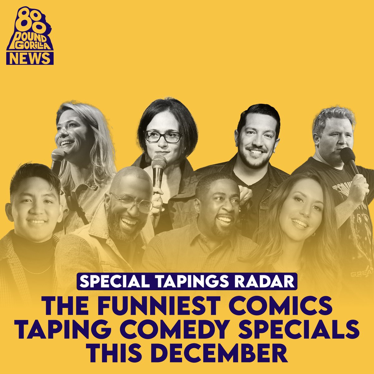Our final Special Tapings Radar for 2023 has arrived! Here's our monthly round up of comics gearing up to tape their next stand-up special &amp; album for the month of December.

Read more ➡️ 800poundgorillamedia.com/blogs/the-laug…