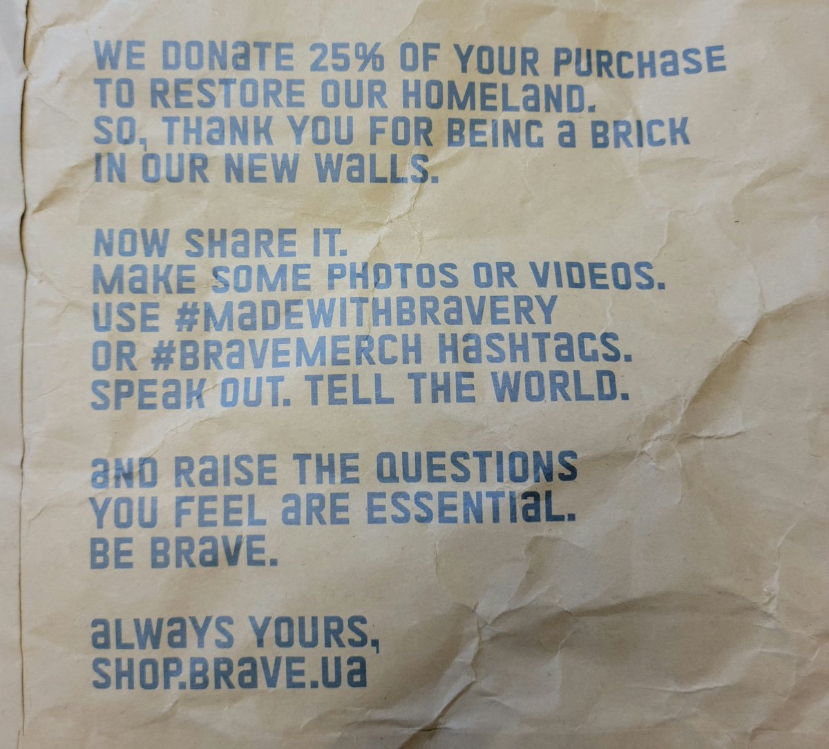 FluffyTheFierce's tweet photo. https://t.co/WjLlTmDHea
@MadeWithBravery
@MriyaReport
#MadeWithBravery #BraveMerch
It finally arrived 🥰🥰
3 weeks after arrival in the US, it showed up at my house this morning.🇺🇦🫡 https://t.co/p21f2ETUqz