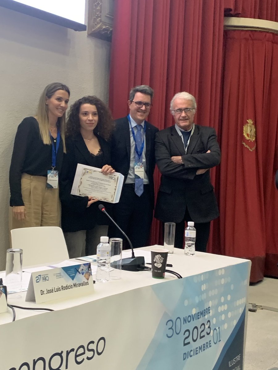 Sonia Rivas Fidalgo (@esonjar) on Twitter photo Nuestra residente Julia Zaborras premiada en el congreso de la <a href="/SEIQuirurgica/">SEIQ</a> 👏👏👏👏 <a href="/Angela_SantanaV/">Ángela Santana Valenciano</a> <a href="/belenporrero/">@belenporrero</a> <a href="/PatriciaLueng13/">Patricia Luengo</a> <a href="/PedroAbadiaBarn/">Pedro Abadía Barnó</a> Nuestra residente Julia Zaborras premiada en el congreso de la <a href="/SEIQuirurgica/">SEIQ</a> 👏👏👏👏 <a href="/Angela_SantanaV/">Ángela Santana Valenciano</a> <a href="/belenporrero/">@belenporrero</a> <a href="/PatriciaLueng13/">Patricia Luengo</a> <a href="/PedroAbadiaBarn/">Pedro Abadía Barnó</a>