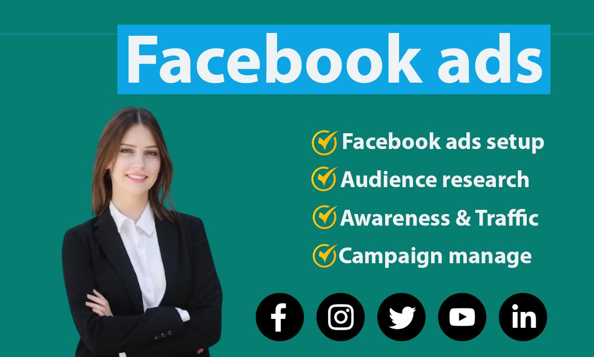 I will facebook ads campaign setup, manage and optimize
#adscampaign #ads #OnlineAdvertising #facebookads
#AdWords  #audience #ROI #adsmanager #adsexpert #adssetup  #adstrategy  #adsuccess #KeywordResearch