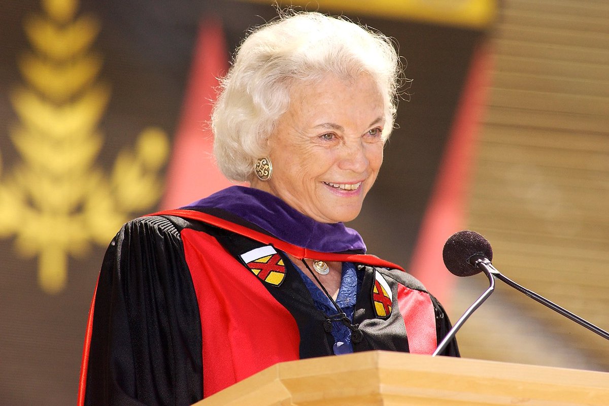 Remembering today the legacy left by the first woman to serve on the Supreme Court, Sandra Day O’Connor.  She was a @Stanford alumna and spent her post-court years advocating for civics education. She was an important trailblazer in the American story and a friend. Rest in Peace.