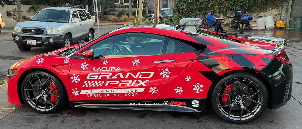 Join us tonight at at 7 pm for the @sealbeachcityca Christmas Parade and tomorrow night at 5 pm for the @BelmontShoreCA Christmas Parade! The official Acura NSX pace car will be in the parade. #AGPLB #200mphbeachparty #IMSA #INDYCAR