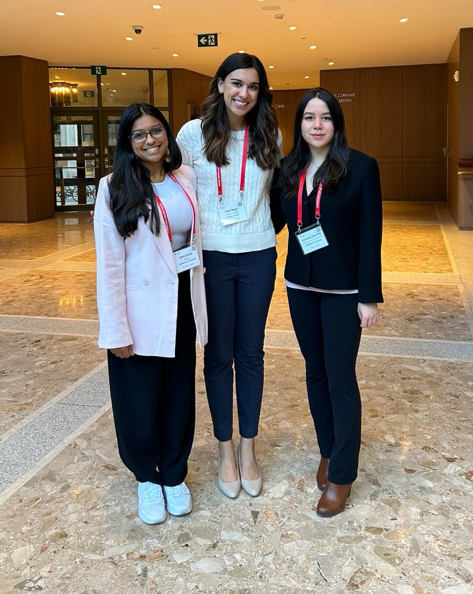niagarahealth's tweet photo. 🌟Our phenomenal #NHKI trainees, @JaneJomy, Kian Rego, and @VanessaGyorffy, showcased their findings to critical care researchers nationwide at #CCIRNet2023 and #CCCF2023 in Toronto this week. #ResearchStars #ProudMoment https://t.co/S0bynO8UGL