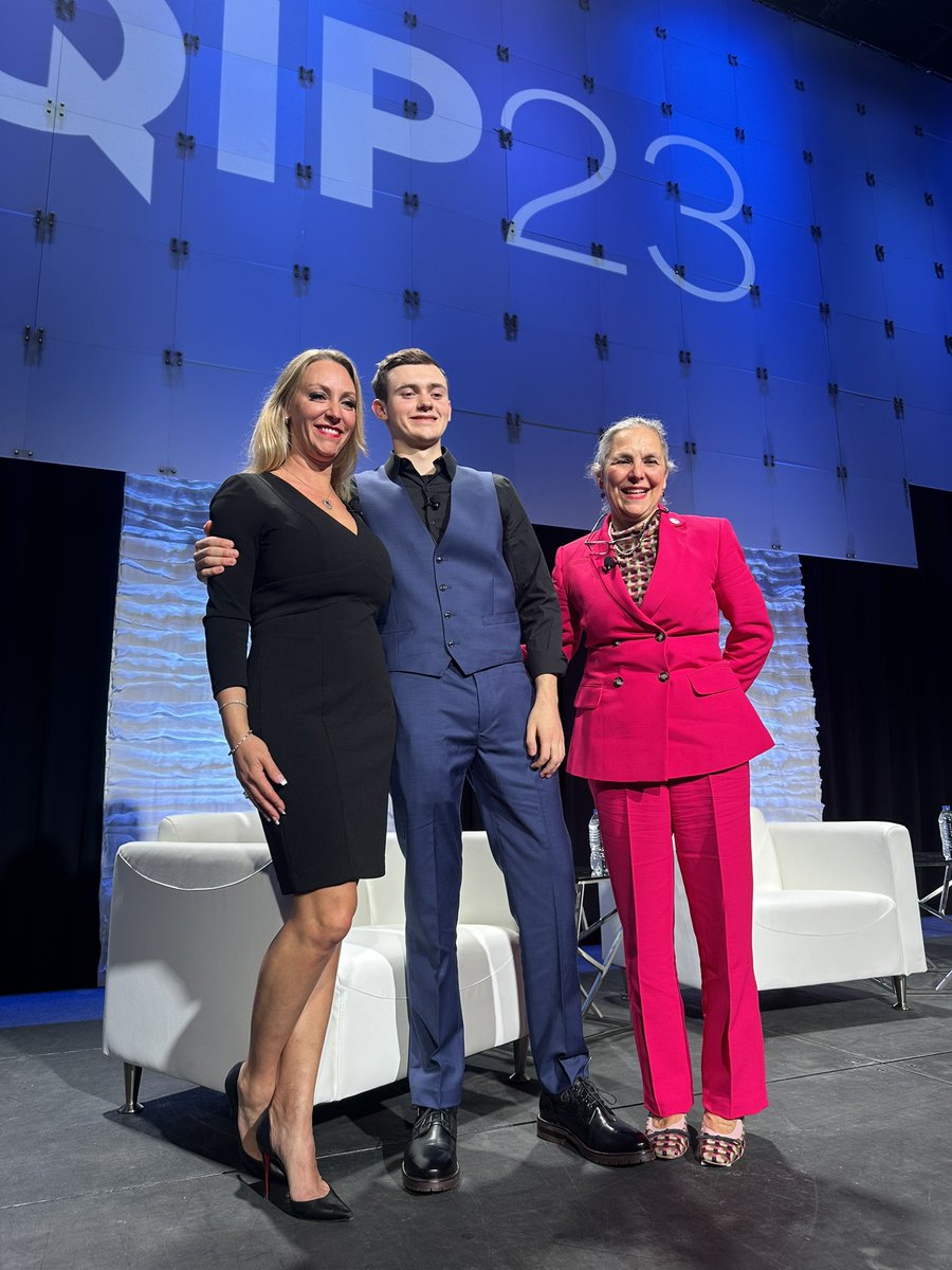 acsTrauma's tweet photo. “There are lives that you’re touching that you may not even realize.” - Nicole Reynolds

It’s thanks to those like Dr. Rizzo and her team that trauma survivors like Tate and his mother Nicole are here to tell their story today. #TQIP23 https://t.co/LMDZl002xQ