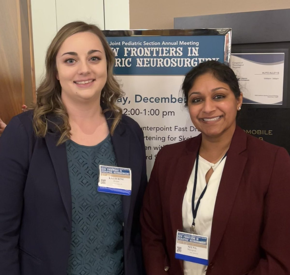 We didn’t get a chance to get a picture with everyone here yesterday, but happy to represent <a href="/umichneuro/">Michigan Neurosurgery</a> peds neurosurgery at <a href="/PedsSection/">AANS/CNS Peds Section</a> annual meeting in OKC with <a href="/NeenaMarupudi/">Dr. Neena Marupudi, M.D., M.S.</a> #goblue