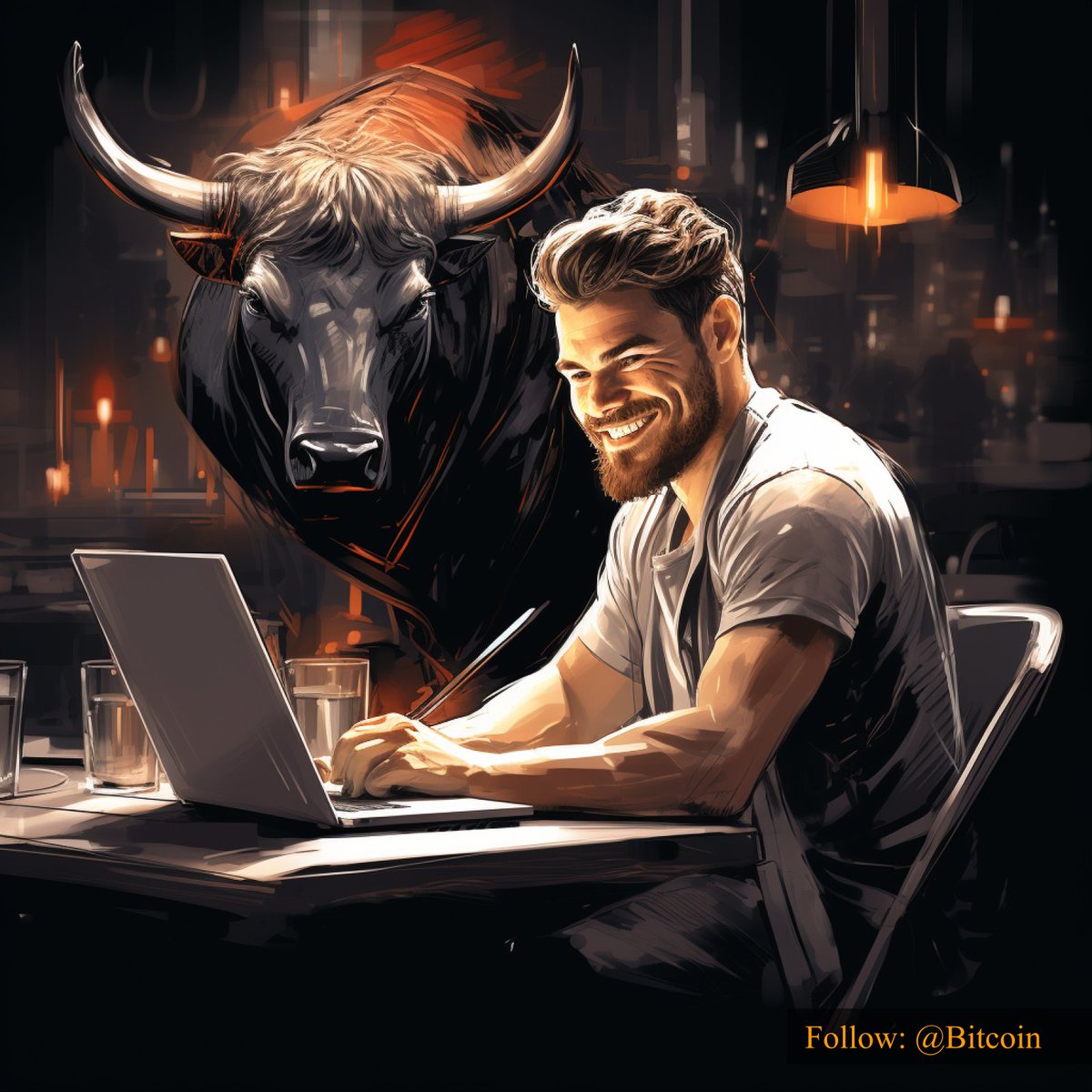 The #Bitcoin bull is watching over us now and here to stay awhile.Kicking off a season of growth and opportunities.