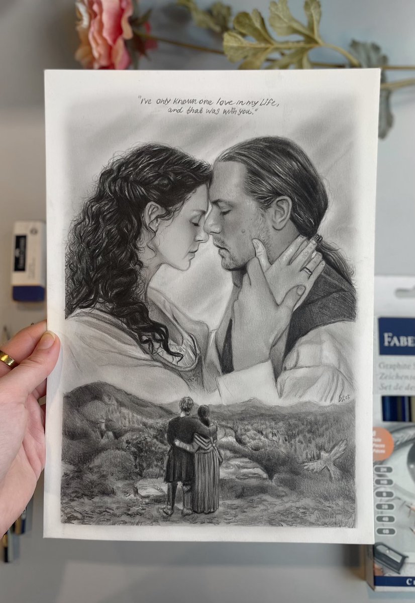 artbysara_'s tweet photo. #outlander ❤️ Drawn with graphite on A4. Do we have any more Jamie &amp; Claire fans here? 🙋‍♀️

My Instagram: https://t.co/toAcaOxAv4 
 
#art #drawing #graphite #artist https://t.co/Et9XilQfom