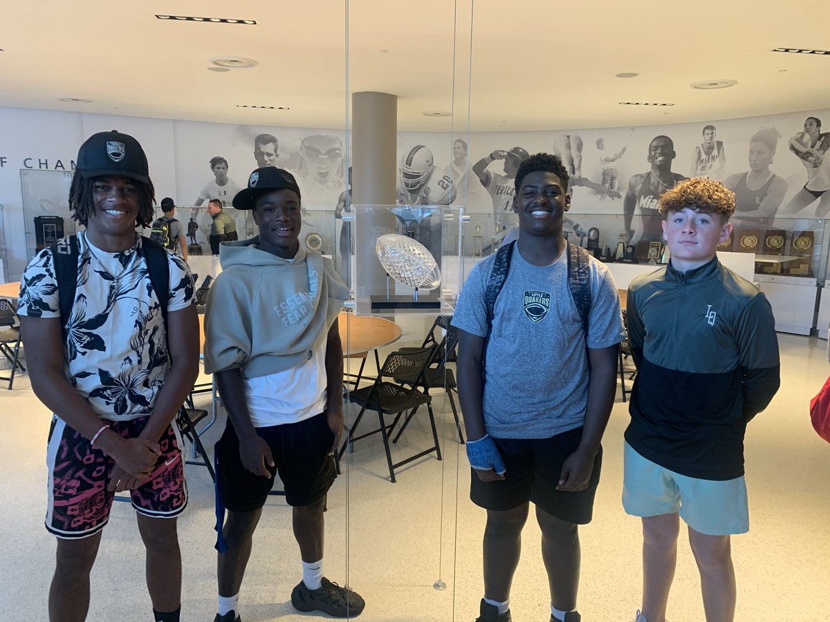 Little Quakers arrive at the University of Miami 🙌 #LQ23