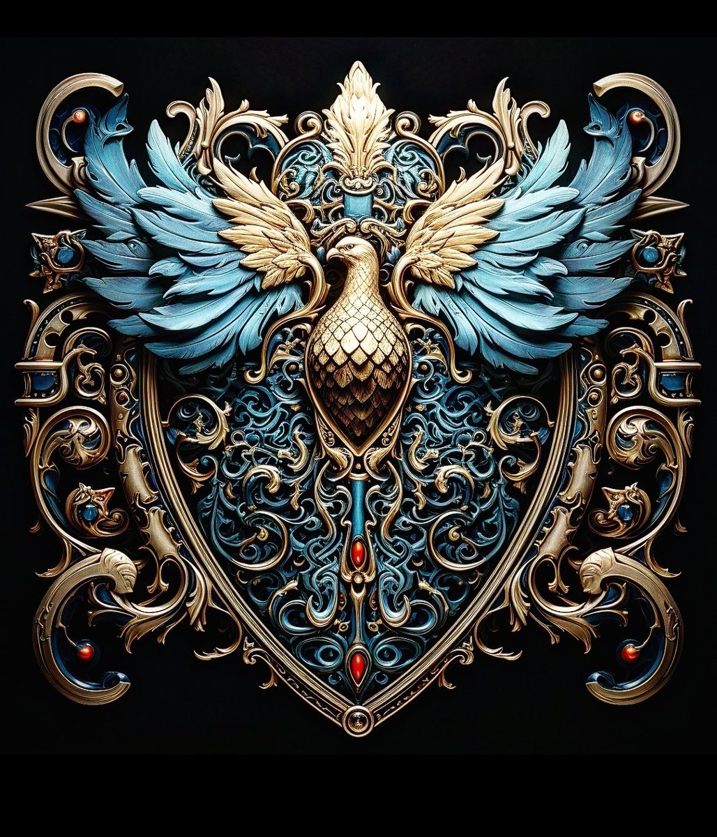 iMichaelTen's tweet image. Majestic sapphire and gold phoenix crest.

#phoenix #mythicalart #fantasydesign #goldcrest #sapphireblue #artoftheday #mythology #creatureart #fantasycreature #digitalartwork #artlovers #mystical #epicart #fantasyworld #artshare #artspotlight #creativeart #artinspiration…