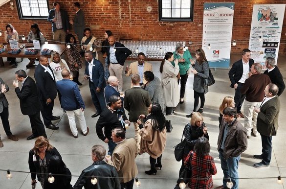 Congratulations to the award winners &amp; <a href="/macon_chamber/">Greater Macon Chamber of Commerce</a> for an outstanding social at Fall Line Brewery! It’s always great to be around the <a href="/MaconBibbCounty/">Macon-Bibb County</a> business community &amp; regional partners. We are stronger together! #MOMCares