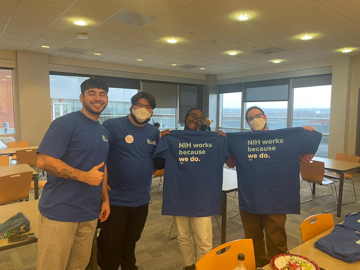 nihfellowsunite's tweet photo. Fellows at NIDA and NIA in Baltimore are ready to vote Union Yes on December 6th! #NIHFellowsVoteYes https://t.co/T7uyKKzP9h
