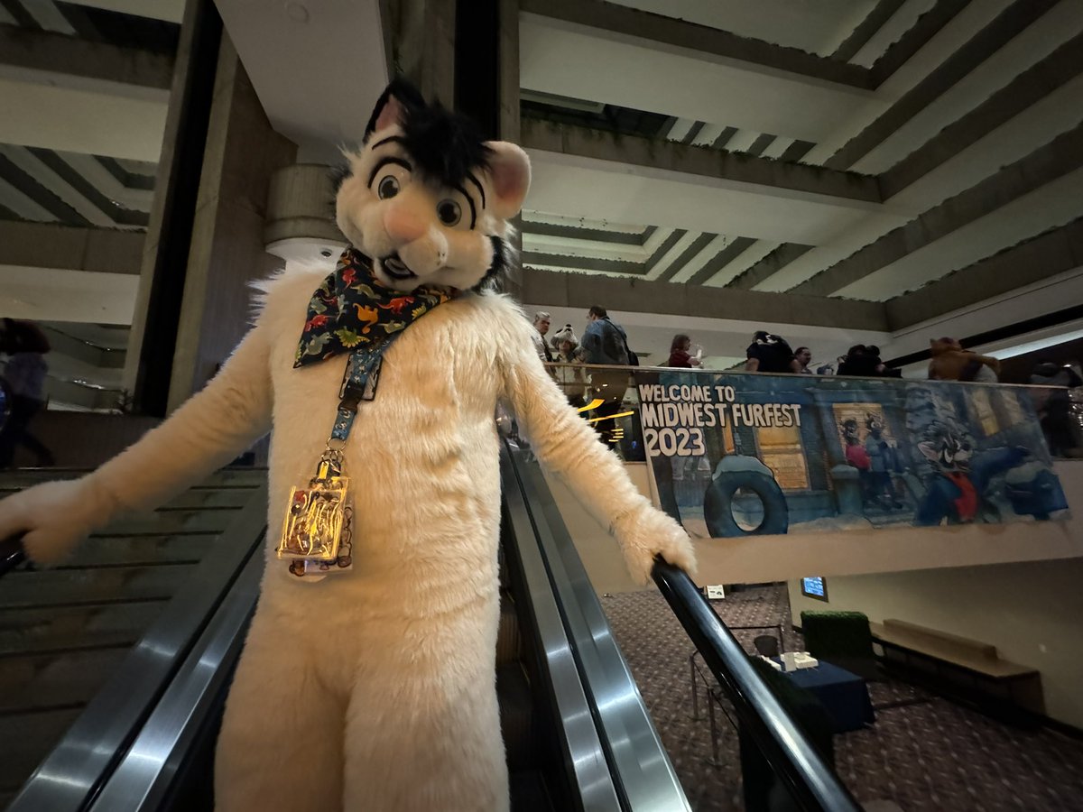 If you see this lion bouncing around, or even if I look lost, don’t hesitate and come for a hug! 📸:@LtDalius #MFF23 #MFF2023 #lion