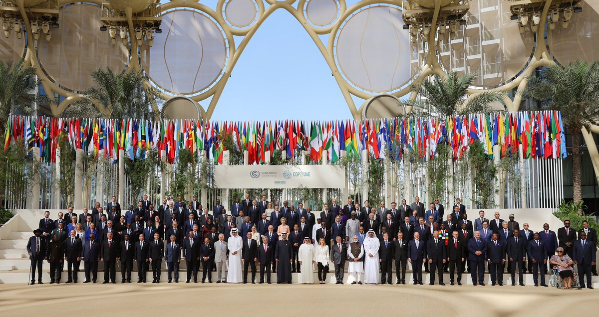 Sajwani's tweet photo. The world is in Dubai 🇦🇪 #COP28 https://t.co/RX0It40pbT