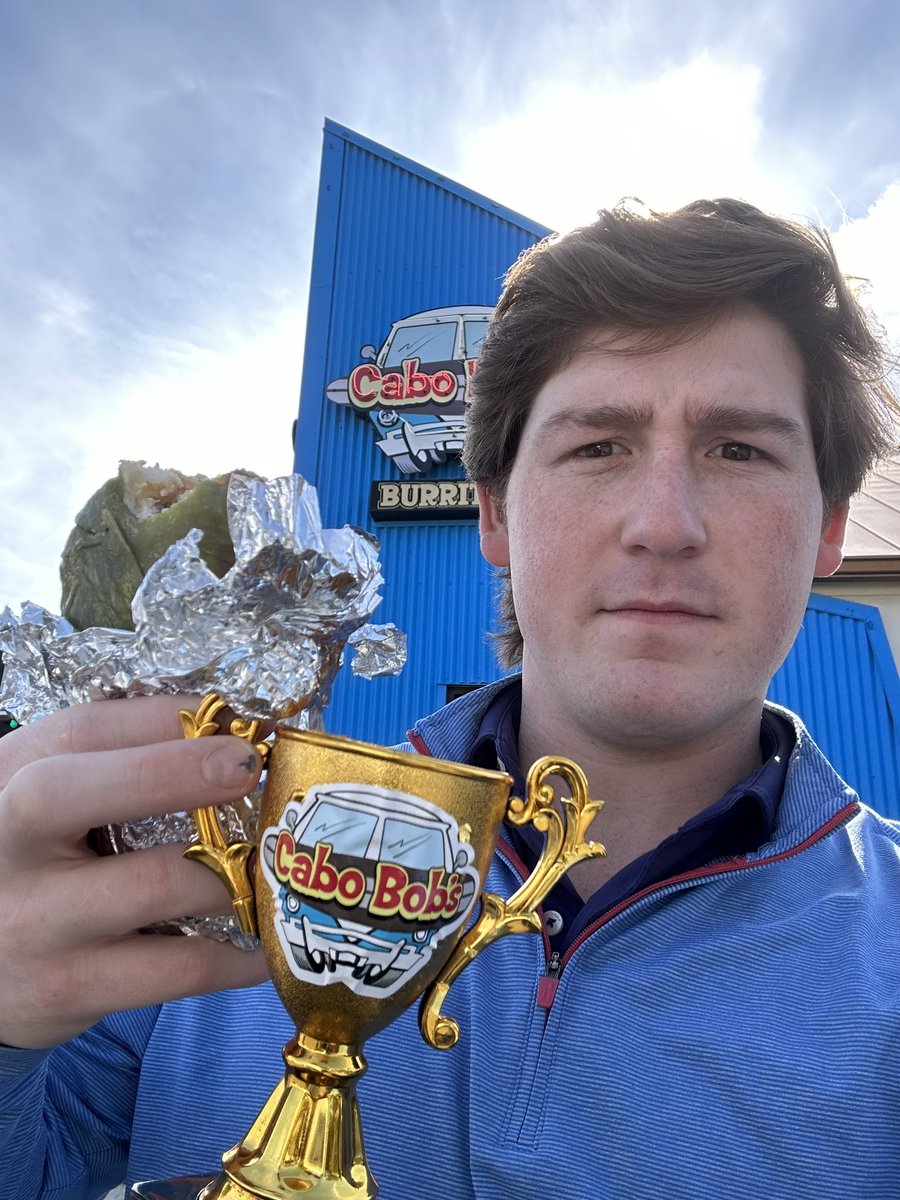 BurrowBenjamin's tweet image. 180th burrito of the year @CaboBobs 

Done!