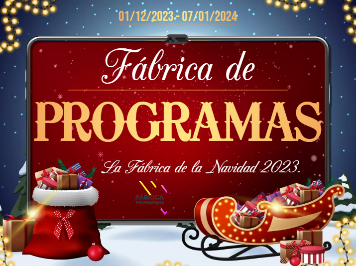 Esta Navidad, tu diversión es nuestra prioridad. Celebra con nosotros y haz de cada momento un recuerdo inolvidable. La Fábrica de la Navidad 2023. Fábrica de Programas.

🎄➡ fabricaprograma.blogspot.com/2023/12/esta-n…