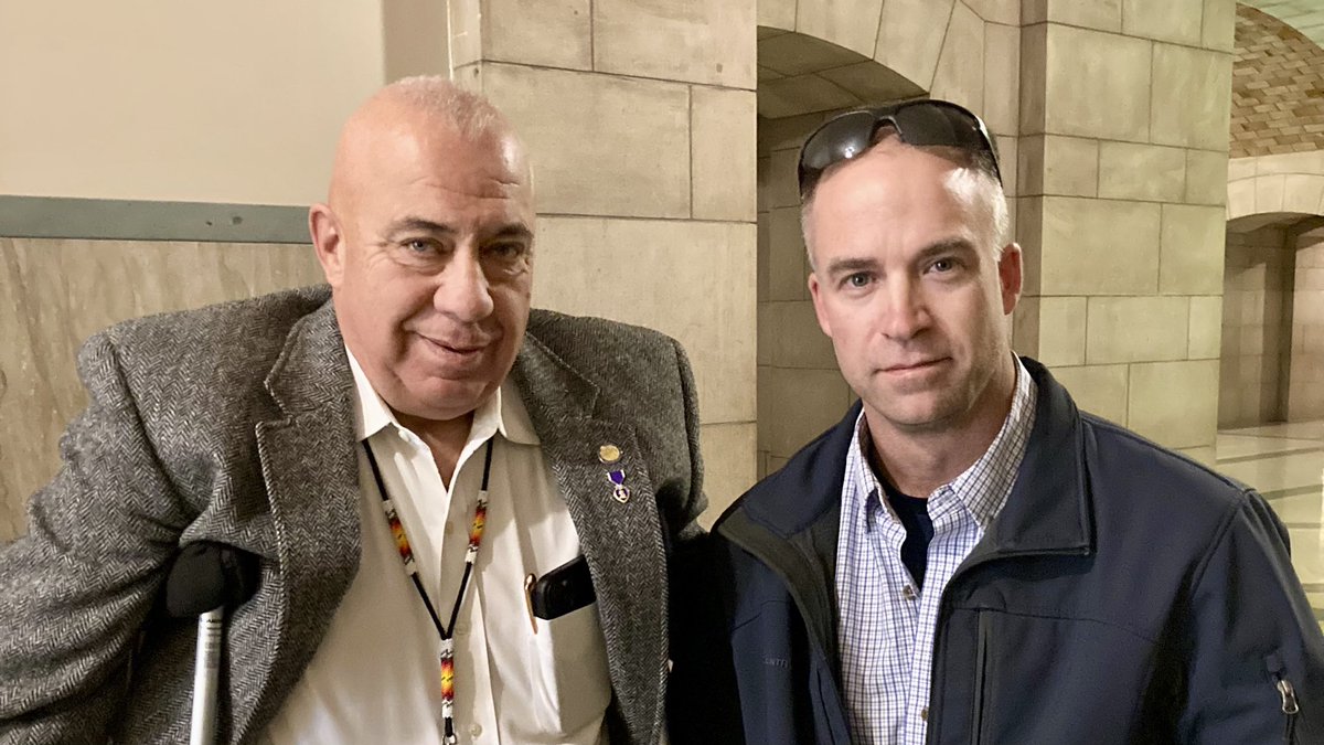 NASBonline's tweet photo. Today, Capt. Art Frerichs of the NE State Patrol &amp; the Morrill BOE, testified on Sen Brewer’s LR 220 interim study to examine the laws governing school security policy. Thank you for taking your personal time to travel across the state to share your story. #liveNASB #weLIVEhere https://t.co/zKE3pQ1m3A