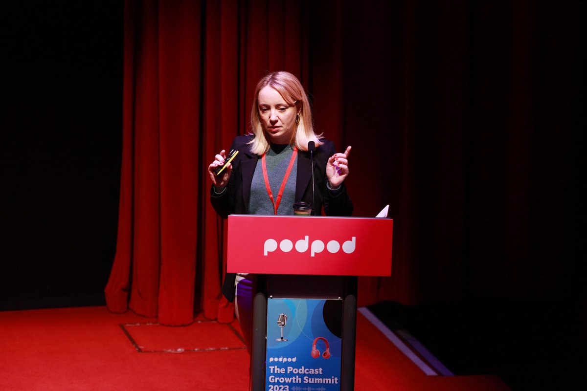 tinakaledina's tweet photo. It was such a pleasure to speak at The Podcast Growth Summit from @podpodofficial. Great to reconnect with all the likeminded professionals in media and podcasting. https://t.co/d6436XtzF0