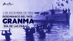 Dos de diciembre  con el desembarco del granma se dio inicio  a la contienda final de la lucha por la verdaderamente independencia que terminó el 1 de enero del 59.#CubaViveEnSuHustoria  #CubaCooperaDj